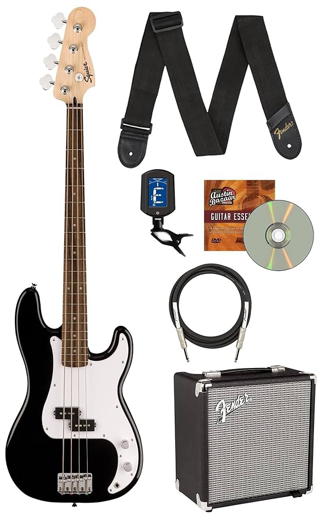 Amazon.com: Fender Squier Sonic Precision Bass Guitar